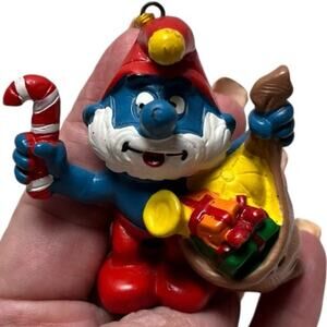 Vintage Papa Smurf Christmas Ornament 1981
